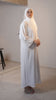 Korean Nidha Balkash Frost White Abaya