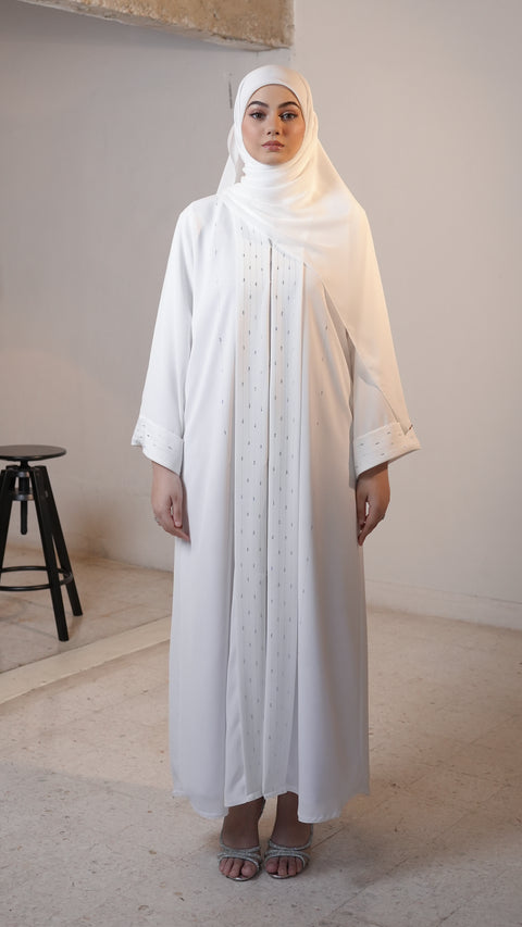 Balkash Frost White Abaya