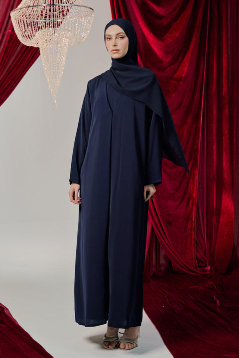 Korean Nidha Betty Midnight Blue Abaya