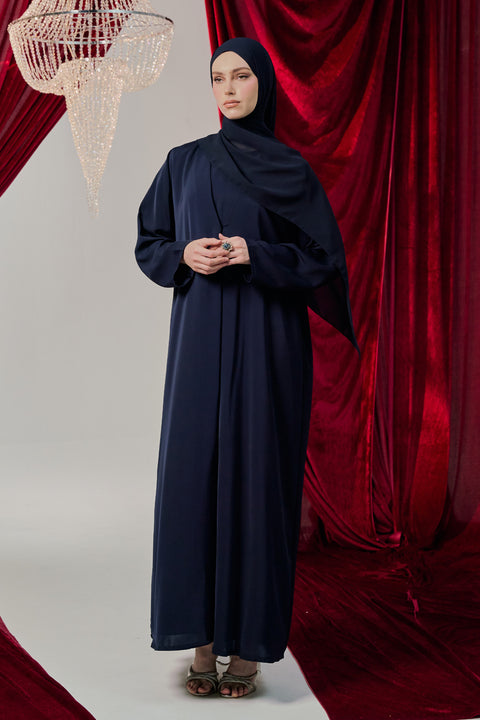 Korean Nidha Betty Midnight Blue Abaya