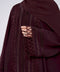 Badin Burgundy Abaya