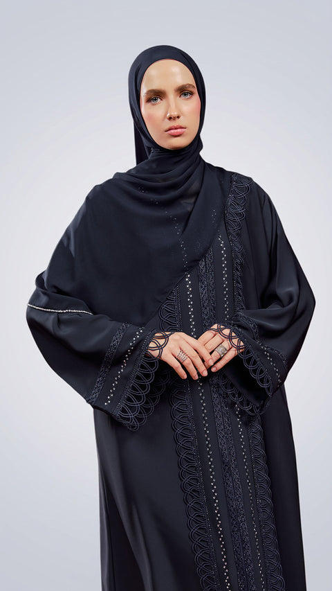 Badin Midnight Blue Abaya