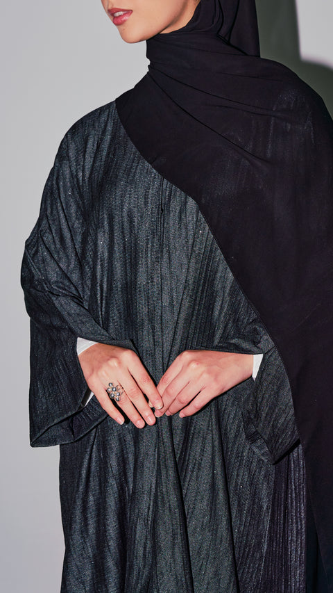 Bahariya Dark Grey Abaya