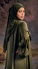 Korean Nidha Balkash Olive Abaya