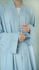 Korean Nidha Balkash Powder Blue Abaya