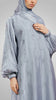 Korean Organza Barzan Powder Blue Abaya