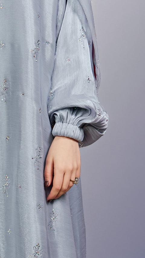 Barzan Powder Blue Abaya