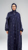 Korean Organza Barzan Dark Blue Abaya