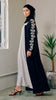 Korean Nidha Bursa Obsidian Silver Abaya