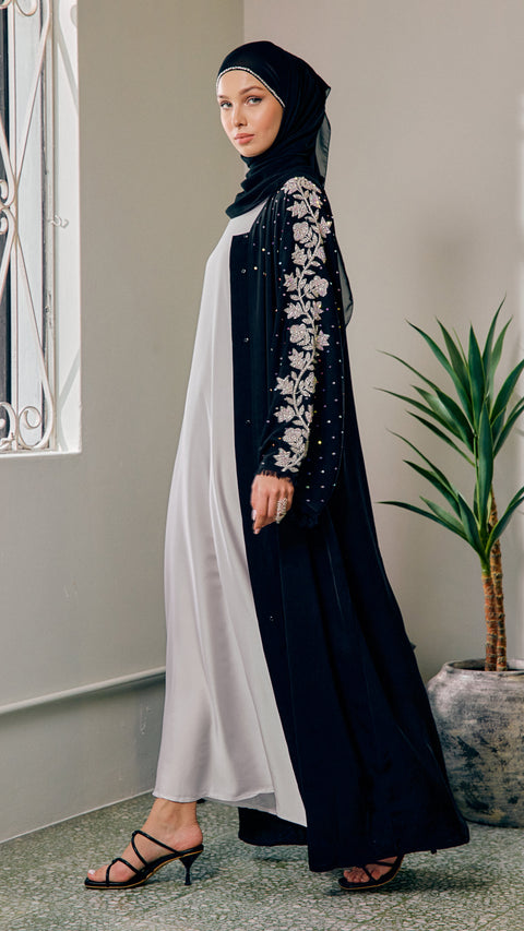 Bursa Obsidian Silver Abaya
