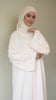 Korean Nidha Cairo Ivory Peach Abaya