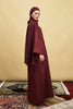 Celine Pure Linen Dress in Burgundy
