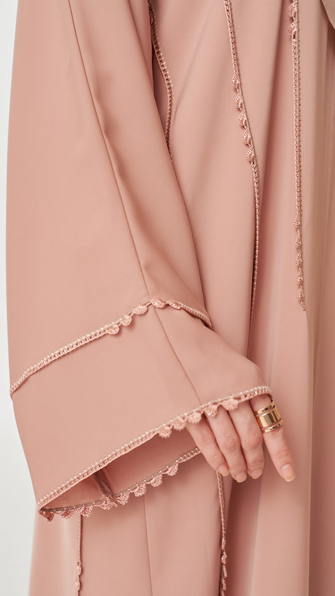 Crochet Milk Tea Abaya