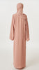Korean Nidha Crochet Milk Tea Abaya