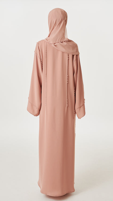 Crochet Milk Tea Abaya