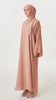 Korean Nidha Crochet Milk Tea Abaya