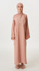 Korean Nidha Crochet Milk Tea Abaya