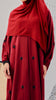Korean Nidha Cahaya Chili Red Abaya