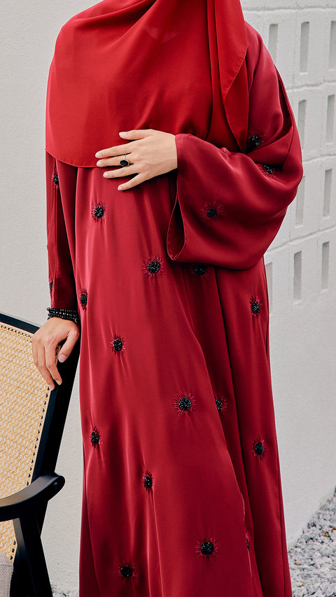 Cahaya Chili Red Abaya