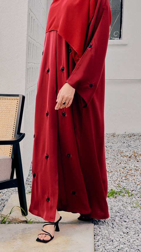 Cahaya Chili Red Abaya
