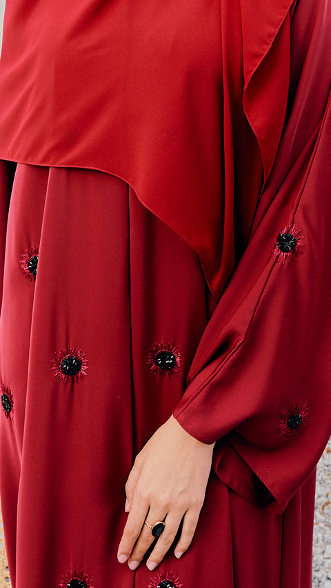 Cahaya Chili Red Abaya