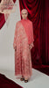 Velvet Chiffon Camardi Salmon Pink Abaya
