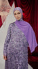 Velvet Chiffon Camardi Purple Abaya