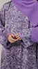 Velvet Chiffon Camardi Purple Abaya