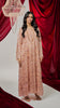 Velvet Chiffon Camardi Orange Abaya