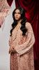 Velvet Chiffon Camardi Orange Abaya