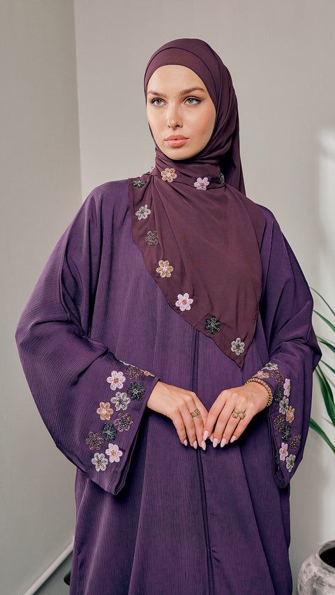 Camellia Raisin Abaya