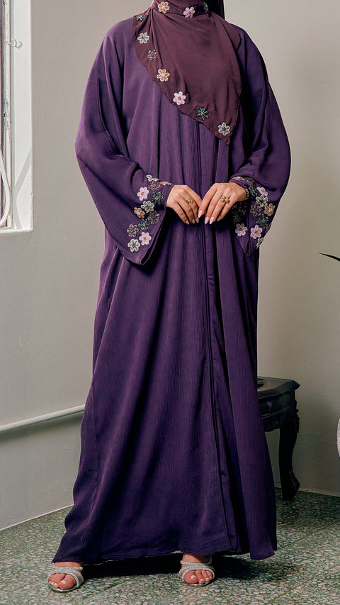 Camellia Raisin Abaya