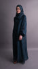 Korean Organza Karama Dark Teal Green Abaya