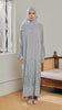 Korean Nidha Cirali Granite Grey Abaya
