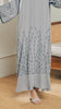 Korean Nidha Cirali Granite Grey Abaya