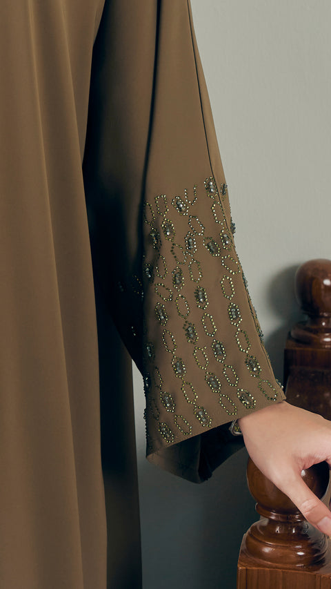 Cirali Olive Green Abaya