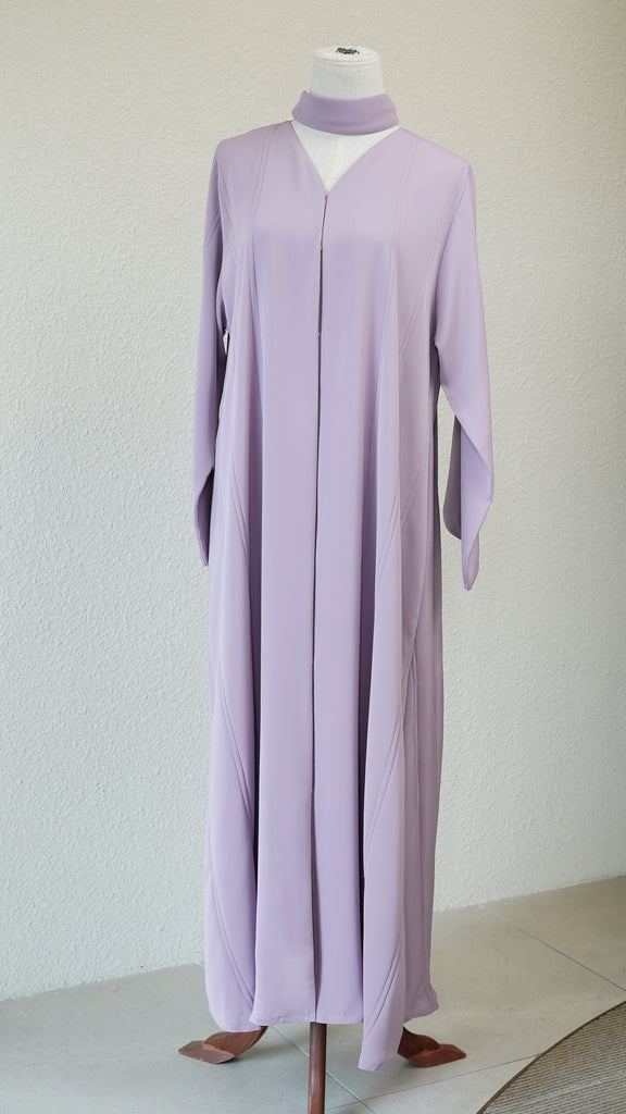 Korean Nidha Dammam Sultan Lilac Abaya