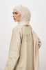 Dani Pure Linen Abaya in Pale Khaki