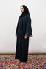 Danira Cotton Linen Abaya in Black