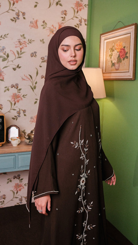 Diraz Rich Brown Abaya