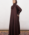 Duha Viscose Abaya in Burgundy