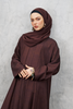 Duha Viscose Abaya in Burgundy