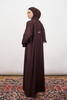Duha Viscose Abaya in Burgundy