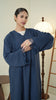 Korean Nidha Dalyan Midnight Blue Abaya