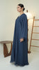 Korean Nidha Dalyan Midnight Blue Abaya