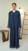 Korean Nidha Dalyan Midnight Blue Abaya
