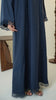 Korean Nidha Dalyan Midnight Blue Abaya