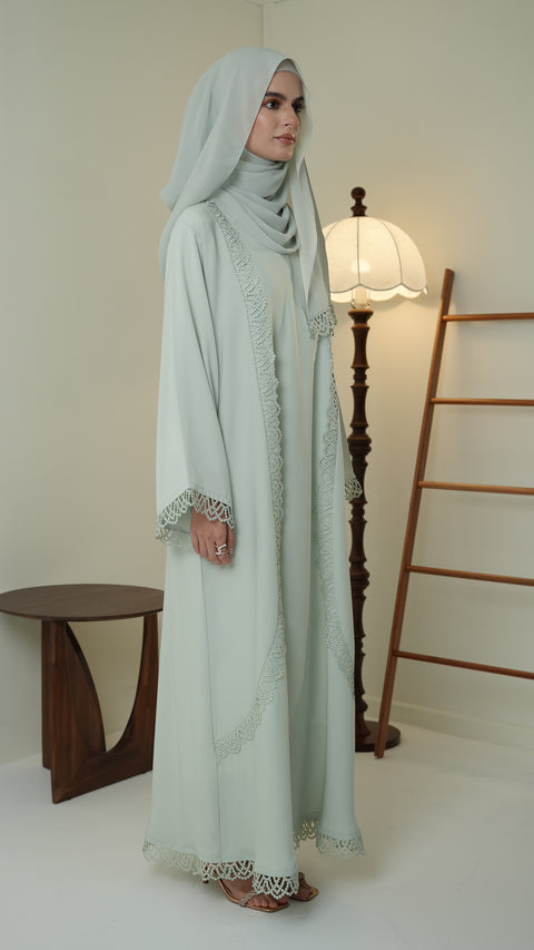 Dalyan Mint Green Abaya