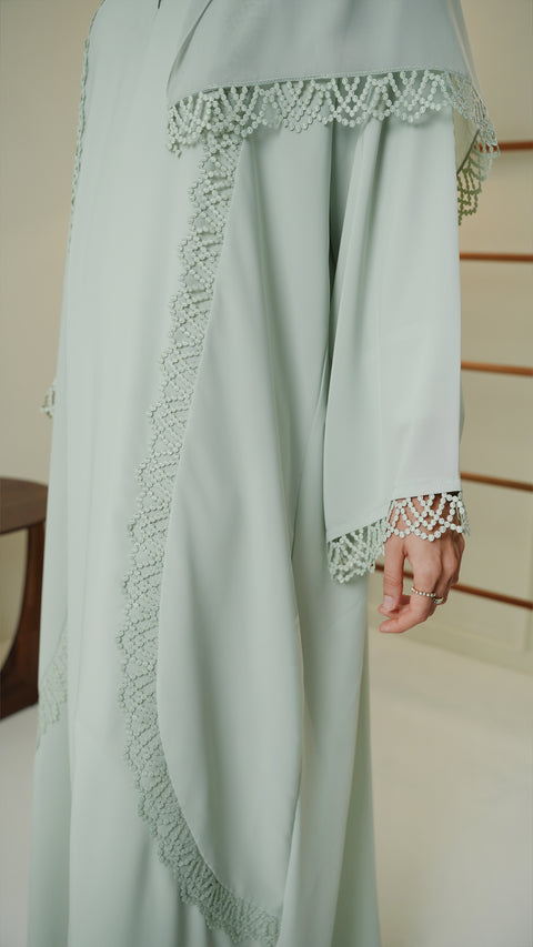 Dalyan Mint Green Abaya