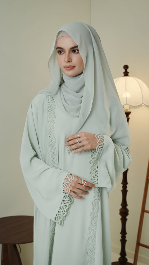 Dalyan Mint Green Abaya
